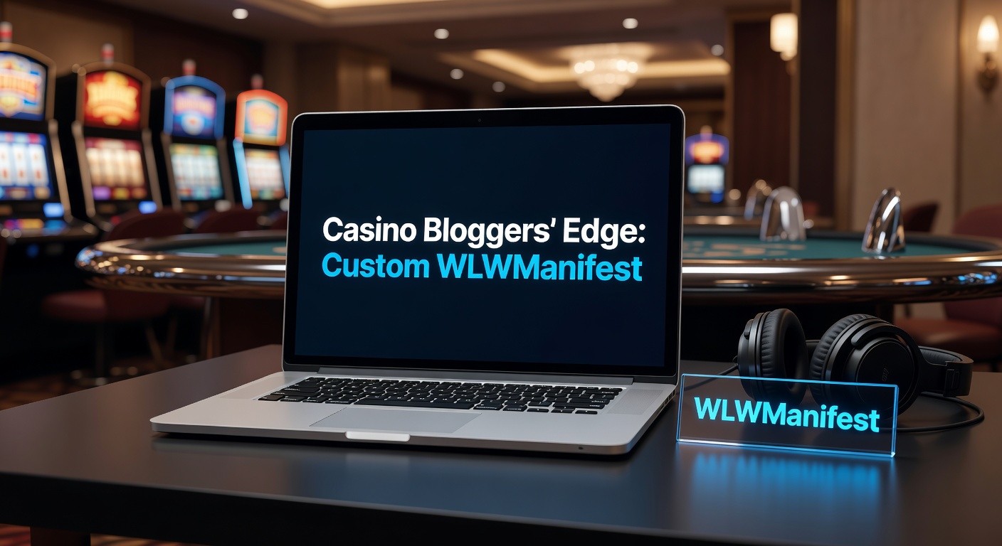 Schermafbeelding van een aangepaste WLWManifest in actie op een casino-blog, met WordPress-dashboard en Windows Live Writer-interface