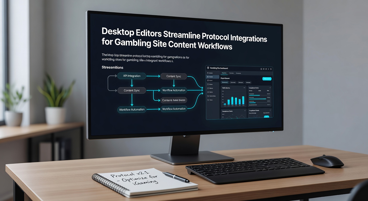Desktop editors die protocolintegraties beheren voor contentworkflows op goksites