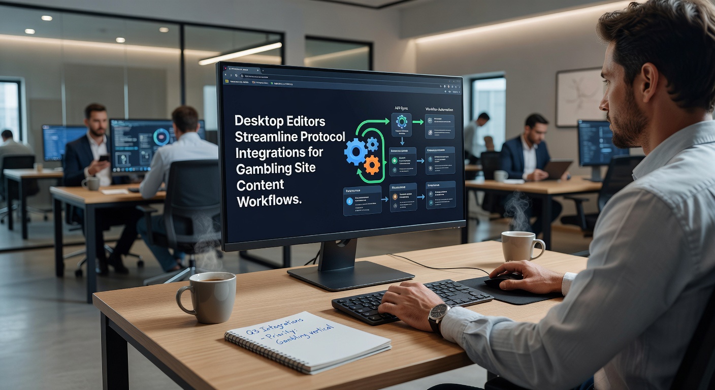 Diagram van protocolintegratie in desktop editors voor gokcontent