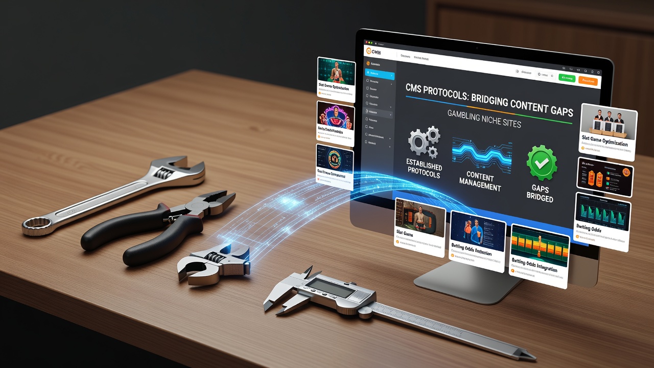 Desktoptools die contentstromen beheren voor gokniche-websites via CMS-protocollen