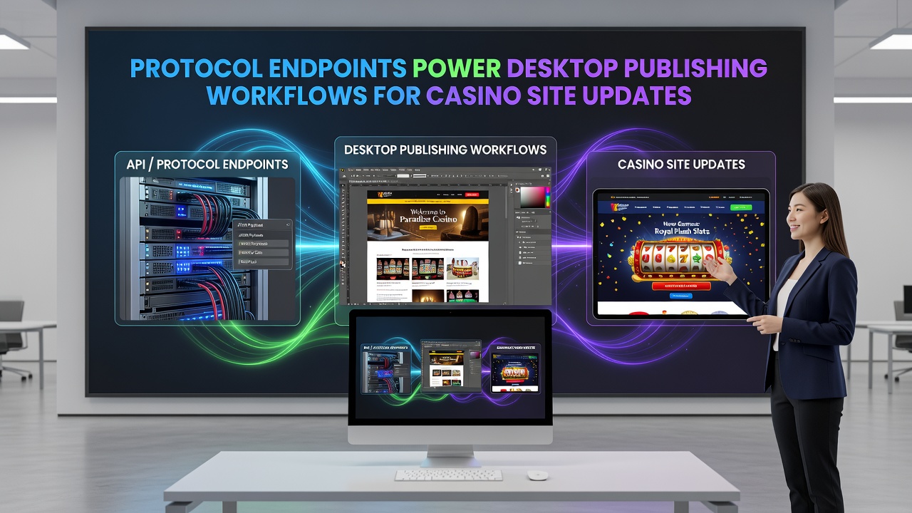 Protocol endpoints in actie binnen desktop publishing tools voor casino websites