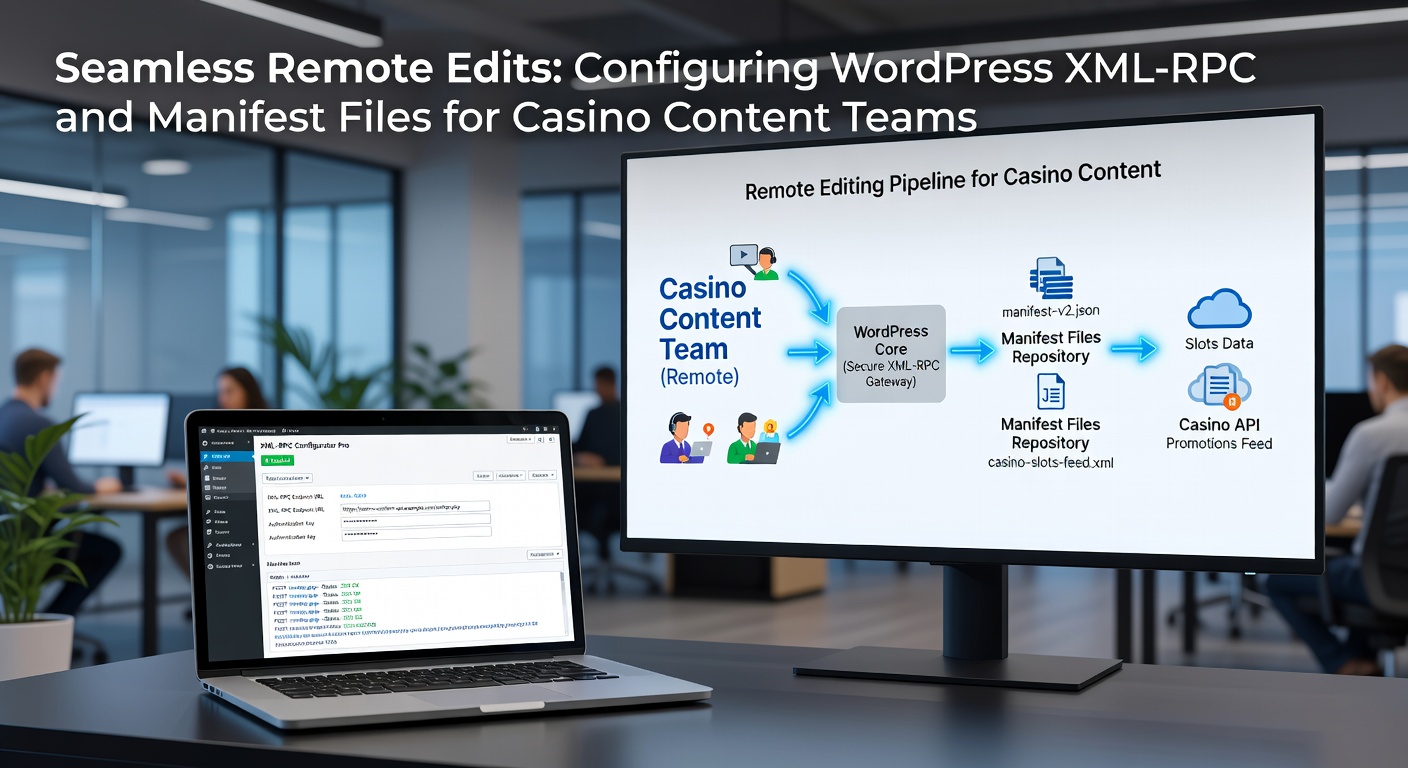 Voorbeeld van een manifestbestand in een code-editor, geconfigureerd voor Windows Live Writer-integratie op een casino-blog